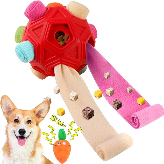 Dog Snuffle Ball-Interactive Puzzle Dog Toys Encourage Natural Foraging Skills by Petration