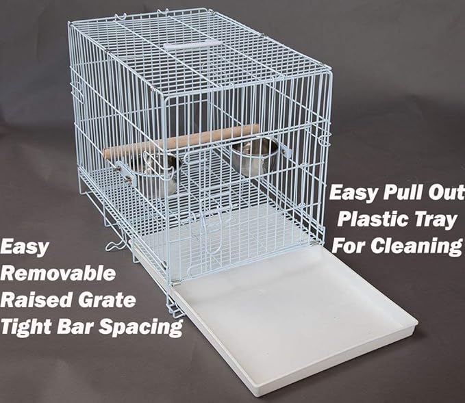 Collapsable Bird, Rabbit and Cat Carrier Travel Vet Carrier Cage - Image 4