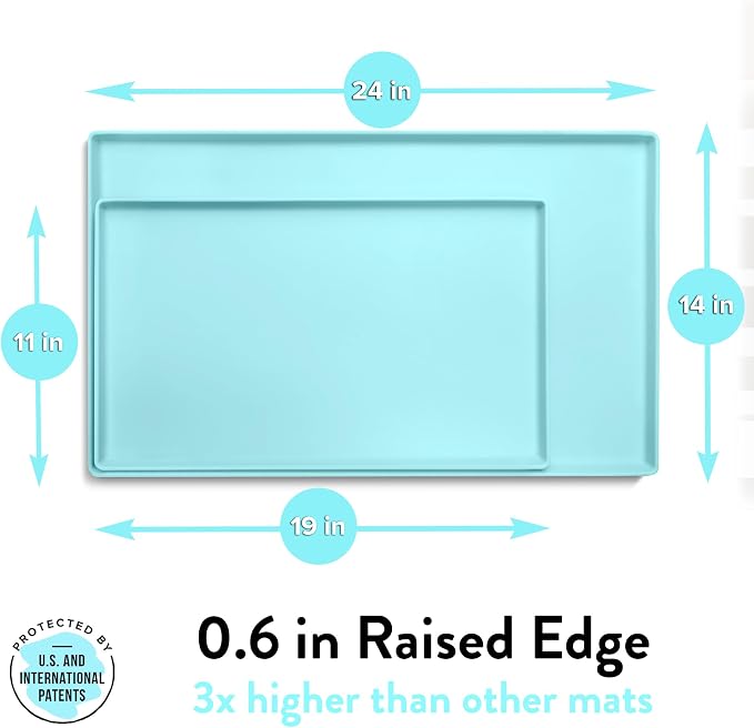 CatGuru Cat Food Mat, Small & Large Pet Feedingd Mat, 100% Waterproof Cat Mats - Image 2