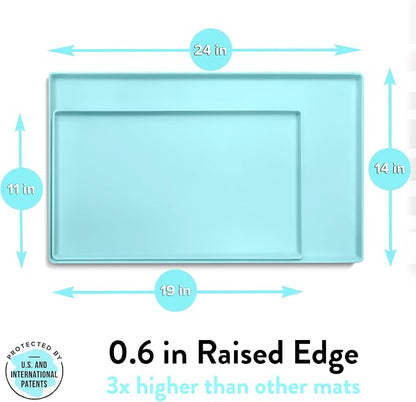 CatGuru Cat Food Mat, Small & Large Pet Feedingd Mat, 100% Waterproof Cat Mats - Image 2