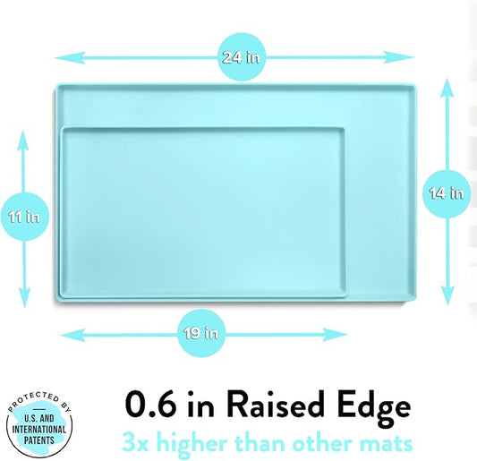 CatGuru Cat Food Mat, Small & Large Pet Feedingd Mat, 100% Waterproof Cat Mats - Image 2