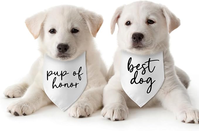 Wedding Gifts pup of Honor Best Dog Bandana Pet Scarf Wedding Photo Prop Pet - Image 6