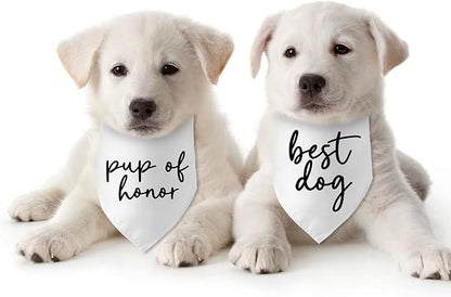 Wedding Gifts pup of Honor Best Dog Bandana Pet Scarf Wedding Photo Prop Pet - Image 6