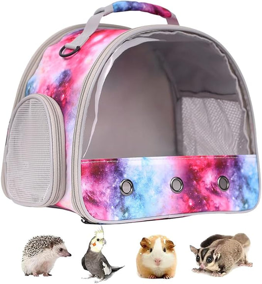 Guinea Pig Carrier Cage for 2, Bearded Dragon Travel Carrier for Small Animal by Pimoka