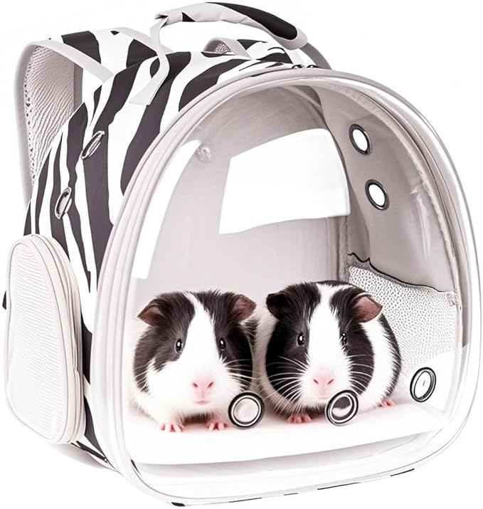 Portable Small Animal Backpack Travel Breathable Pet Carrier Bag Cages by LightUpYourPetsLife