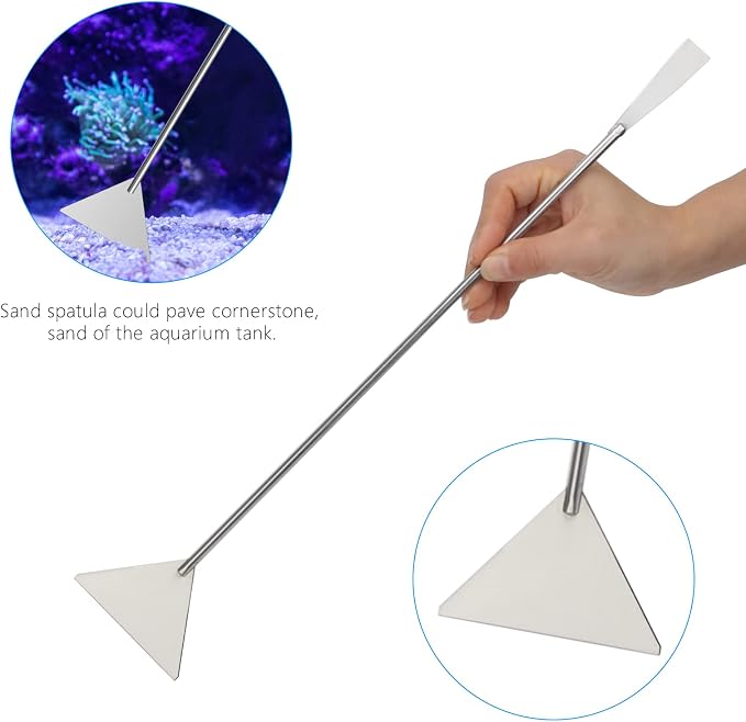 Aquarium Aquascape Tools Kit 15in, 4 in 1 Anti-Rust Aquatic Plant Aquascaping - Image 6