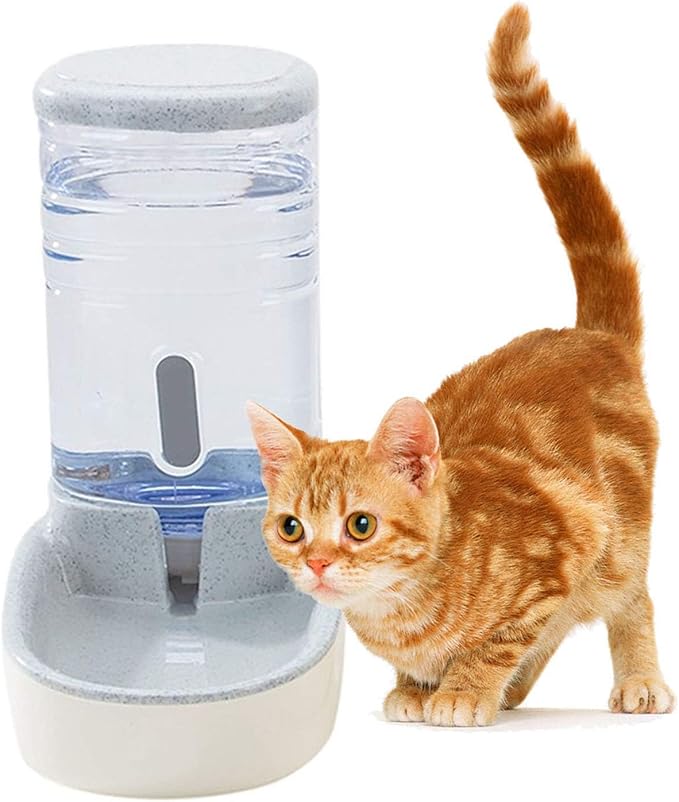 kathson Automatic Cats Water Dispenser 1 Gallon Gravity Dogs Water Station by kathson