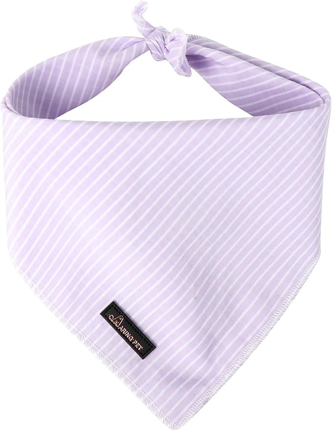 ARING PET Summer Dog Bandana-Cute Lavender Dog Bandanas, Comfortable Pet Scarf by ARINGPET