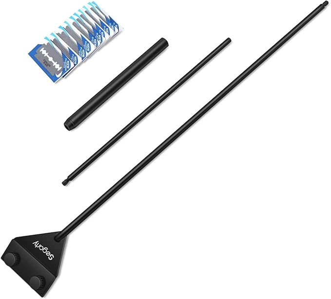 Segarty Aquarium Algae Scraper, 26.5" Stainless Steel Cleaner by Segarty