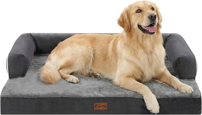 Orthopedic Dog Beds for Large Sized Dogs, Waterproof Egg Crate Foam Large Dog by CasaPaw