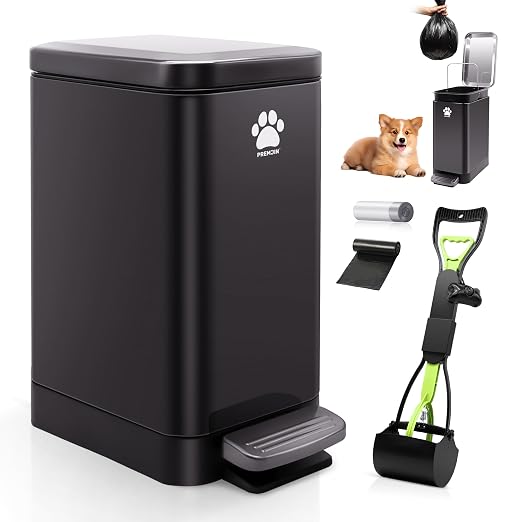 Dog Poop Trash Can Outside by Unknown