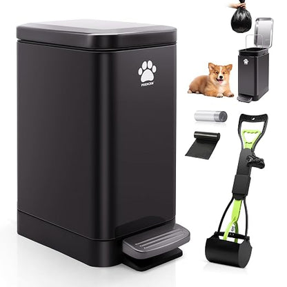 Dog Poop Trash Can Outside by Unknown