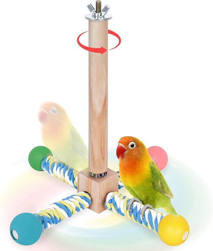 Bird Perch Toy, Parrot 360° Interactive Rotating Toy by Unknown