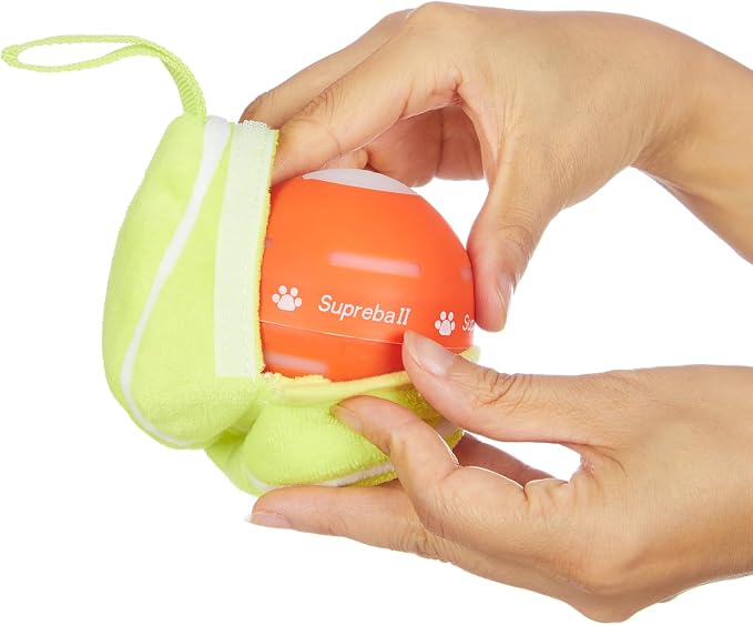 PetDroid 2 Pack Replacement Dog Ball Tennis Plush Cover - Image 2