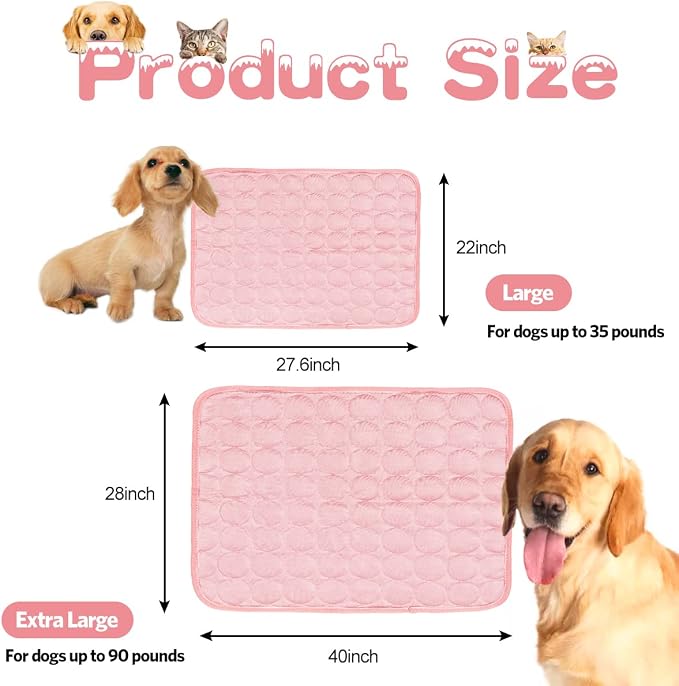 Dog Cooling Mat Pet Cooling Pads Dogs & Cats Pet Cooling Blanket - Image 7