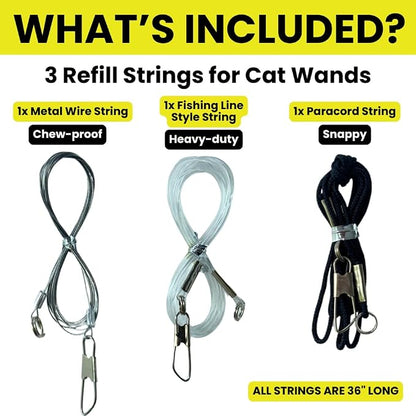 Replacement Strings for Cat Wands, 3 Pieces - Image 3