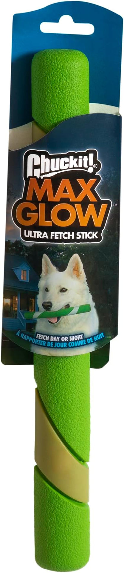 Chuckit! Max Glow Ultra Fetch Stick Outdoor Dog Toy, 12 Inches by Chuckit
