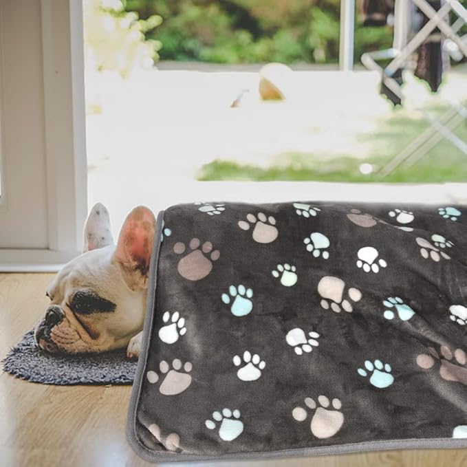 Rezutan Dog Blanket for Large Dogs, Upgraded 3 Pack Dog Cat Flannel Blankets - Image 8