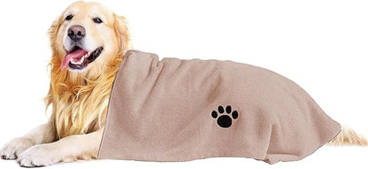 Microfiber Dog Towels for Drying Dogs, Super Absorbent and Soft Pet Grooming by Puomue