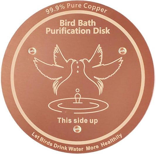 Bird Bath Copper Disk, 99.99% Pure Copper by AWLGAKChristmasTreeSkirts