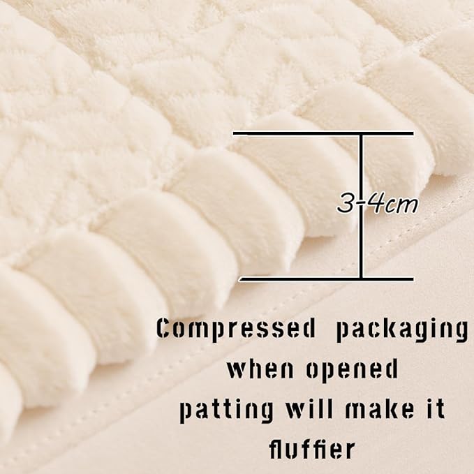 Sofa Cover Fuzzy Couch Cover for Pet, Couch Covers for Dogs Washable Non-Slip - Image 3