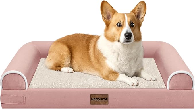 Medium Large Dog Bed Orthopedic Washable: Beds Bolster Medium Large Sized Dog by Nanuya