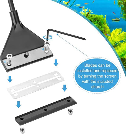 Algae Scraper for Glass Aquarium, Aquarium Razor Scraper - Image 5