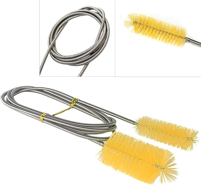 Flexible Drain Brush, Nylon Cleaner Double Ended Elastic Hose Pipe 67-inch and - Image 6