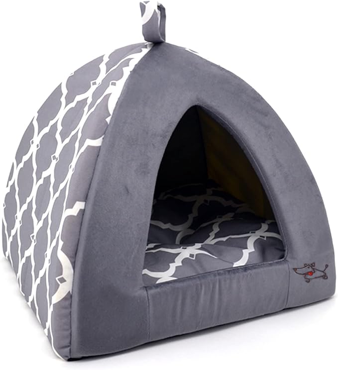 Best Pet Supplies Dog House Bed Crate Mat Tent Indoor Round Soft Plush by BestPetSuppliesLLC
