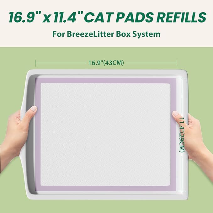 IMMCUTE Multi-Cat Litter Pads 16.9" X 11.4", 30 Ct, Odor Control, Thickened - Image 2