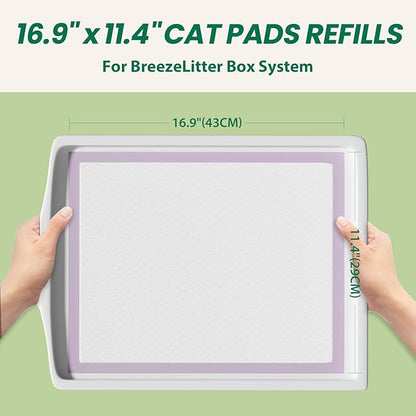 IMMCUTE Multi-Cat Litter Pads 16.9" X 11.4", 30 Ct, Odor Control, Thickened - Image 2
