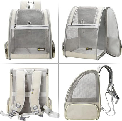 Texsens Pet Backpack Carrier for Small Cats Dogs | Ventilated Design, Safety - Image 3