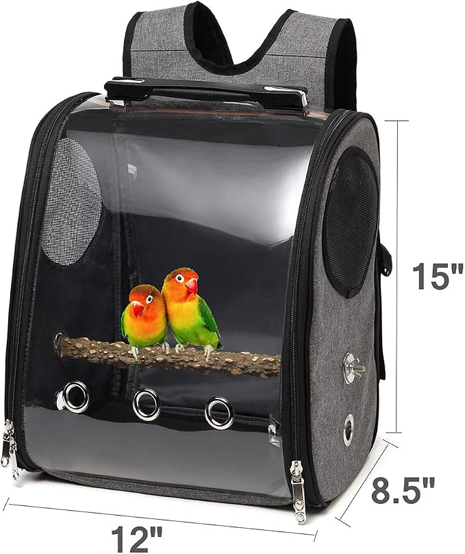 Bird Parrot Backpack Carrier Travel Bag - Image 3