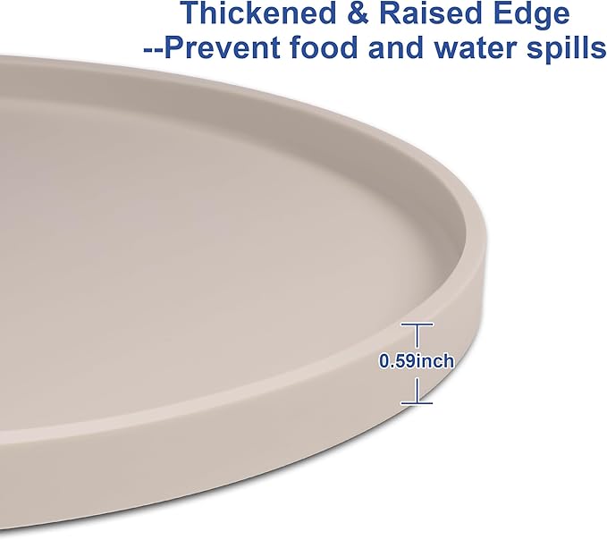 Arespark Dog Food Mat, Nonslip Waterproof Dog Silicone Feeding Bowl Mat - Image 5