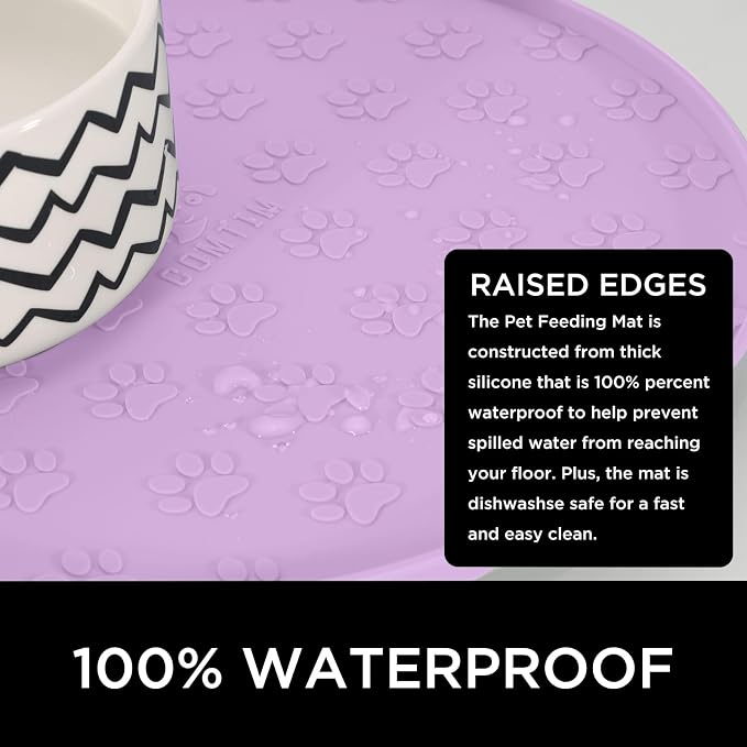 Comtim Waterproof Dog Food Mat - Image 2