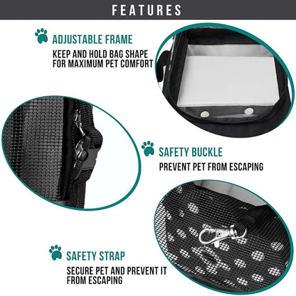 PetAmi Dog Purse Carrier for Small Dogs, Airline Approved Soft Sided Pet Carrier - Image 5
