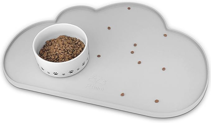 Ptlom Dog Food Mat Anti-Slip Dog Bowl Mats by PTLOM