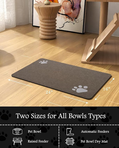 Pet Feeding Mat-Absorbent Dog Mat - Image 7
