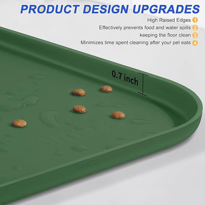 Silicone Pet Feeding Mat with Raised Edge - Image 4