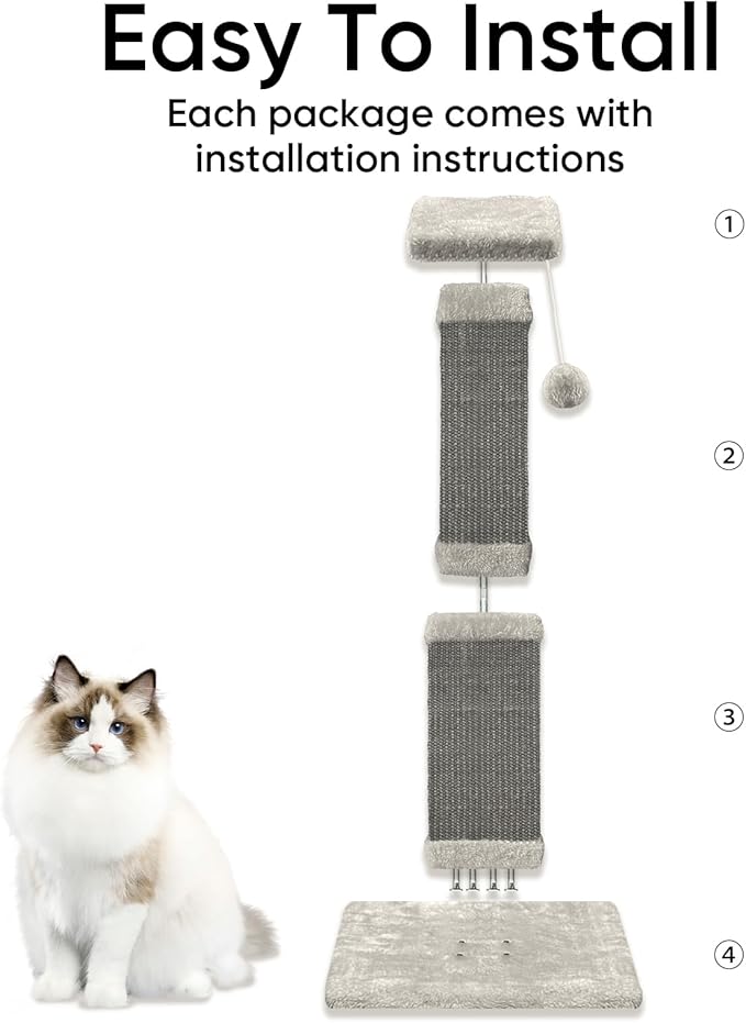AGYM Cat Scratching Post, 32 Inch Cat Scratching Posts - Image 4
