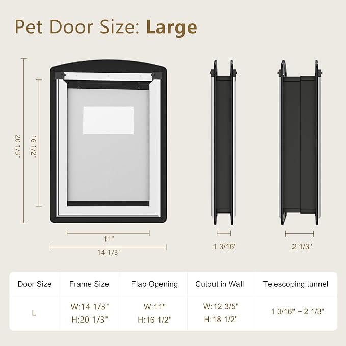 MAVRICFLEX Large Dog Door for Door - Image 5