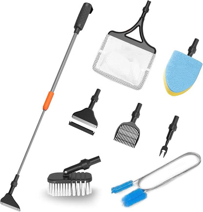 SEAOURA 7-in-1 Aquarium Cleaning Tool, Fish Tank Cleaner by SEAOURA