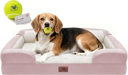 Orthopedic Dog Beds for Large Medium Dogs, Big Waterproof Memory Foam Pet Couch by FollowSongPuppy