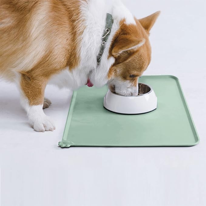 AUDWUD Silicone Waterproof Pet Feeding Mats, Anti Slip Bowl Pad, Dog Mat - Image 7