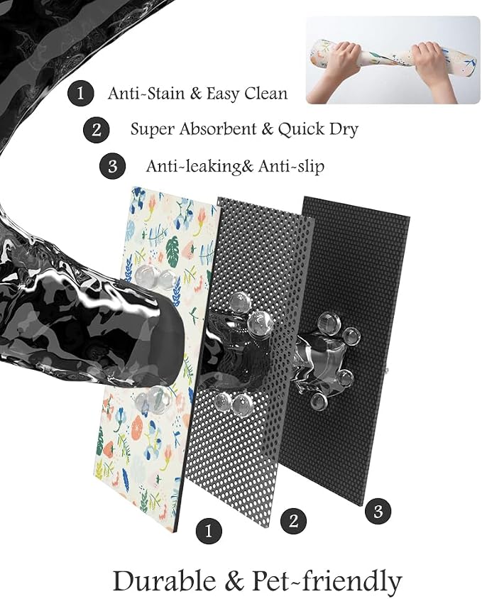 Pet Feeding Mat-Absorbent Dog Mat - Image 6