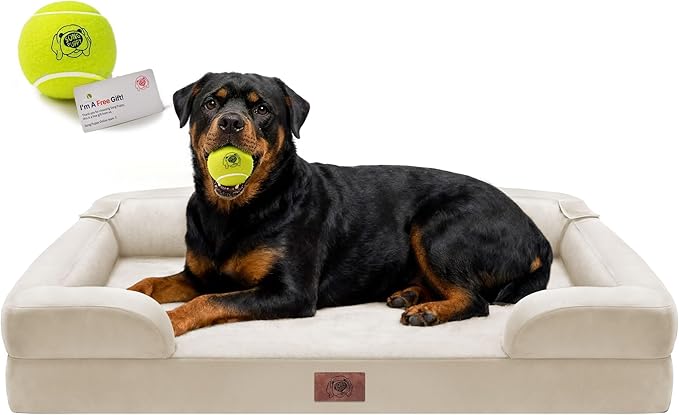 Orthopedic Dog Bed for Extra Large Dogs, XXL Waterproof Egg Crate Memory Foam by FollowSongPuppy