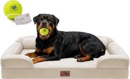 Orthopedic Dog Bed for Extra Large Dogs, XXL Waterproof Egg Crate Memory Foam by FollowSongPuppy