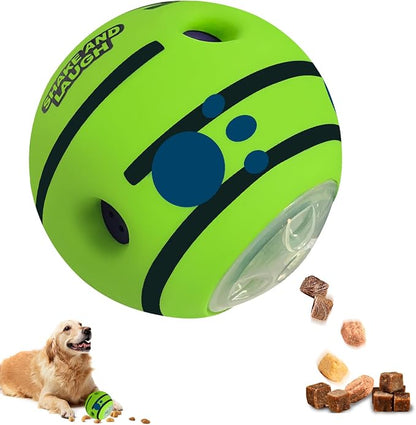Interactive Puzzle Dog Treat Ball, Treat Dispensing Enrichment Dog Toys Ball by SHAKEANDLAUGH