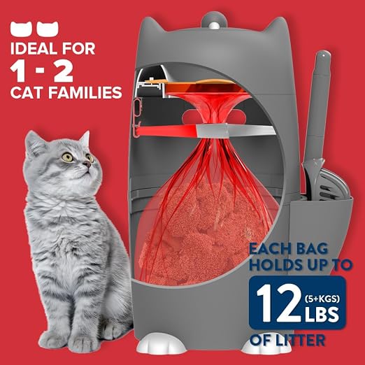 Red Rocket Pets Cat Litter Trash Can Kitty Twister Plus, No Smell Litter - Image 2