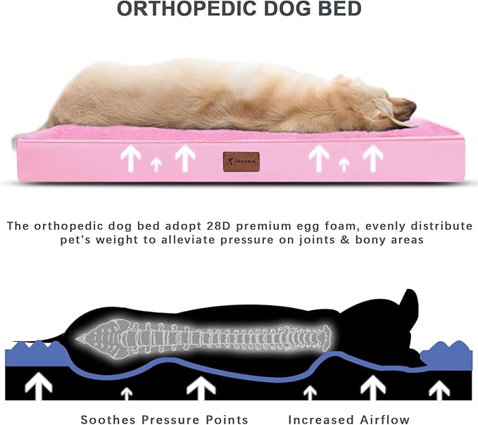 MIHIKK Waterproof Dog Bed Medium Size Dog Orthopedic Pet Beds - Image 2